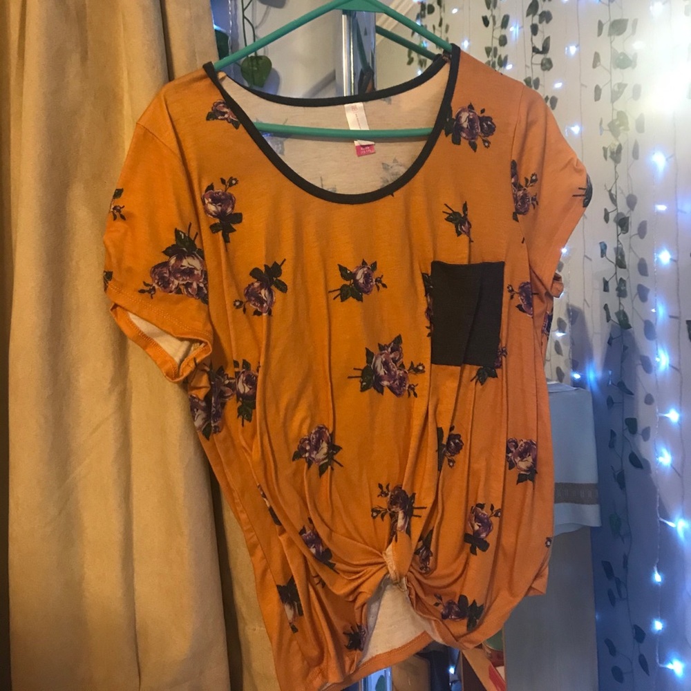 Floral Wrap shirt